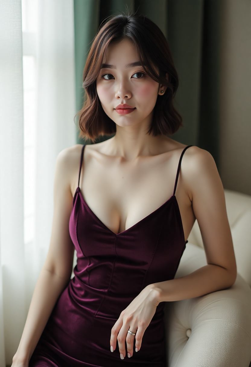 两位人物隔着餐桌对话